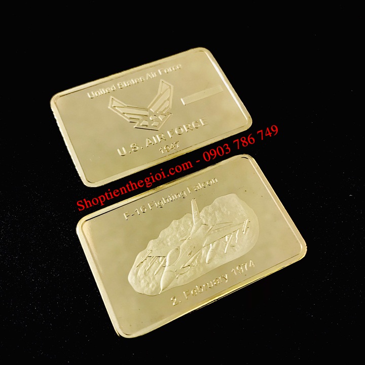 Medal Hình Máy Bay F16 Không Lực Mỹ - SP005210